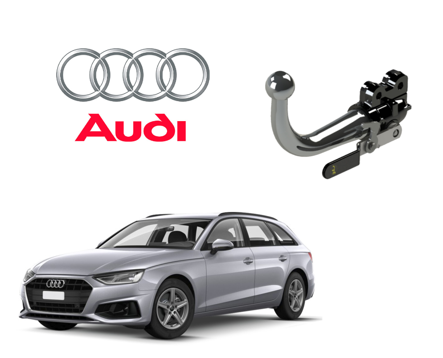 In questa immagine troviamo la bellissima Audi A4 IV Avant  sulla quale potrà essere montato il relativo gancio (compatibile anche con Quattro - NO RS, cabrio e S-line) rappresentato in foto. Si tratta di un gancio di traino estraibile orizzontale la quale installazione comporta un taglio necessario sul paraurti che tuttavia resta invisibile. Prezzo iva esclusa. Per ulteriori informazioni si prega di contattare il seguente numero 3791116395 (anche via Whatsapp)