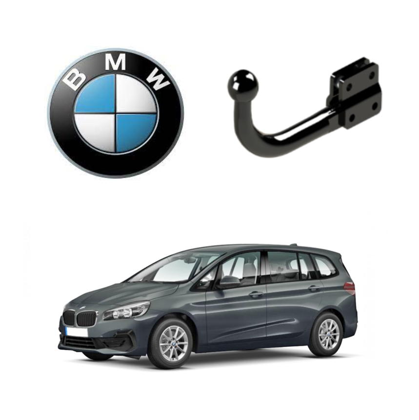 In questa immagine troviamo il bellissimo BMW serie 2 Gran Tourer sul quale potrà essere montato il relativo gancio rappresentato in foto. Si tratta di un gancio di traino fisso la quale installazione comporta un taglio necessario sul paraurti che tuttavia resta invisibile. Prezzo iva esclusa. Per ulteriori informazioni si prega di contattare il seguente numero 3791116395 (anche via Whatsapp)