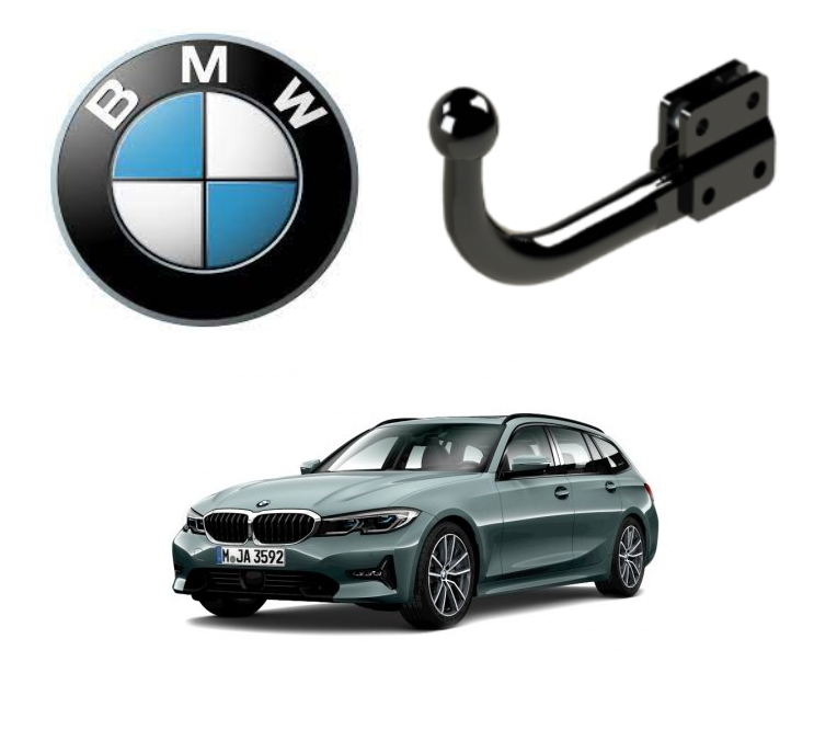 In questa immagine troviamo il bellissimo BMW serie 3 VII Touring sul quale potrà essere montato il relativo gancio (compatibile anche con M-Sport e Plug-in Ibrida) rappresentato in foto. Si tratta di un gancio di traino fisso la quale installazione comporta un taglio necessario sul paraurti che tuttavia resta invisibile. Prezzo iva esclusa. Per ulteriori informazioni si prega di contattare il seguente numero 3791116395 (anche via Whatsapp)