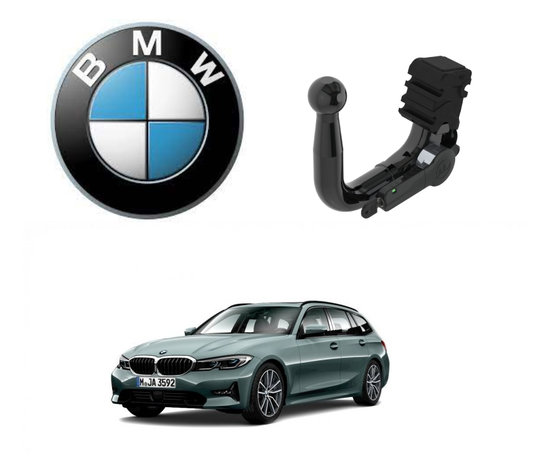 In questa immagine troviamo la bellissima BMW serie 3 VII Touring sulla quale potrà essere montato il relativo gancio (compatibile anche con M-Sport e Plug-in Ibrida) rappresentato in foto. Si tratta di un gancio di traino estraibile verticale la quale installazione comporta un taglio necessario sul paraurti che tuttavia resta invisibile. Prezzo iva esclusa. Per ulteriori informazioni si prega di contattare il seguente numero 3791116395 (anche via Whatsapp)