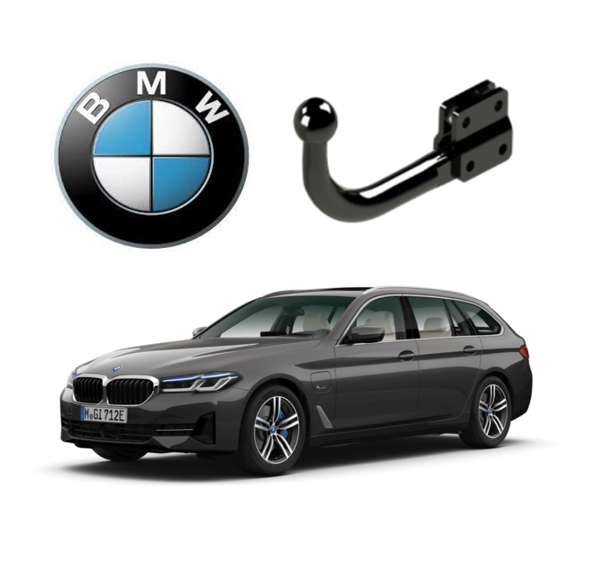 In questa immagine troviamo il bellissimo BMW serie 5 V Touring sul quale potrà essere montato il relativo gancio (compatibile anche con Plug-in Ibrida - NO M-Sport, M5 e E-Drive) rappresentato in foto. Si tratta di un gancio di traino fisso la quale installazione comporta un taglio necessario sul paraurti che tuttavia resta invisibile. Prezzo iva esclusa. Per ulteriori informazioni si prega di contattare il seguente numero 3791116395 (anche via Whatsapp)