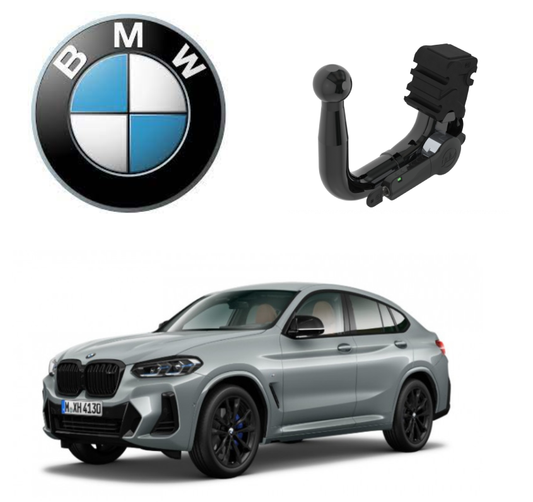 In questa immagine troviamo la bellissima BMW X4 II sulla quale potrà essere montato il relativo gancio (compatibile anche con M-Sport, X-line e M-Sport X) rappresentato in foto. Si tratta di un gancio di traino estraibile verticale la quale installazione comporta un taglio necessario sul paraurti che tuttavia resta invisibile. Prezzo iva esclusa. Per ulteriori informazioni si prega di contattare il seguente numero 3791116395 (anche via Whatsapp)