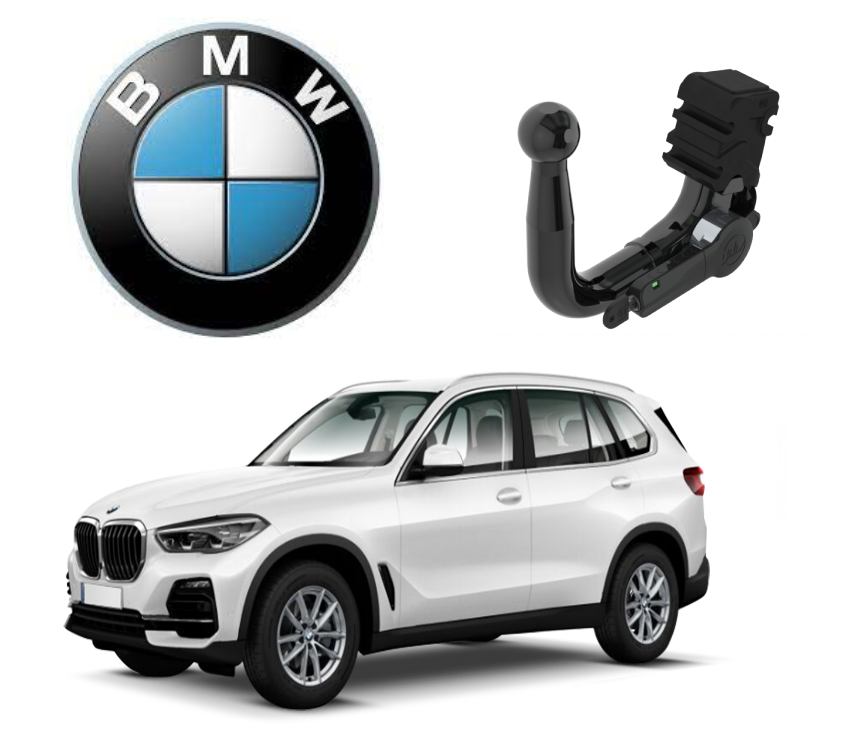 In questa immagine troviamo la bellissima BMW X5 IV sulla quale potrà essere montato il relativo gancio (compatibile anche con M-Sport e Ibrida - NO Ibrida con cerchi da 22") rappresentato in foto. Si tratta di un gancio di traino estraibile verticale la quale installazione comporta un taglio necessario sul paraurti che tuttavia resta invisibile. Prezzo iva esclusa. Per ulteriori informazioni si prega di contattare il seguente numero 3791116395 (anche via Whatsapp)