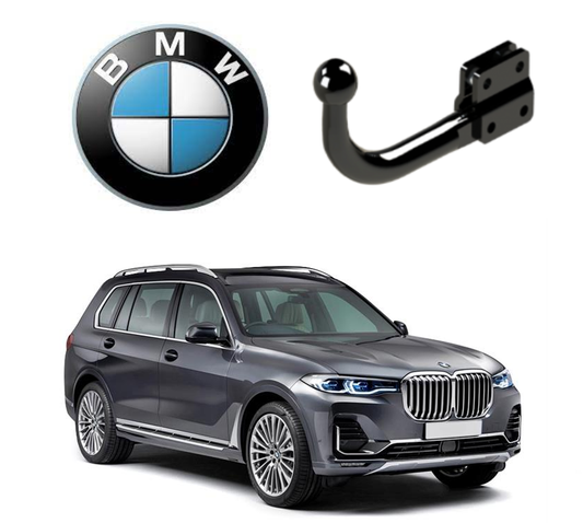 In questa immagine troviamo il bellissimo BMW X7 sul quale potrà essere montato il relativo gancio rappresentato in foto. Si tratta di un gancio di traino fisso la quale installazione comporta un taglio necessario sul paraurti che tuttavia resta invisibile. Prezzo iva esclusa. Per ulteriori informazioni si prega di contattare il seguente numero 3791116395 (anche via Whatsapp)