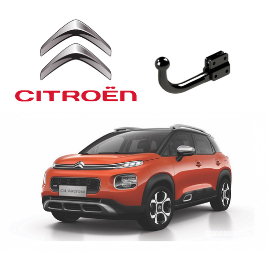 In questa immagine troviamo la bellissima Citroen C4 Aircross sulla quale potrà essere montato il relativo gancio rappresentato in foto. Si tratta di un gancio di traino fisso la quale installazione comporta un taglio necessario sul paraurti che tuttavia resta invisibile. Prezzo iva esclusa. Per ulteriori informazioni si prega di contattare il seguente numero 3791116395 (anche via Whatsapp)