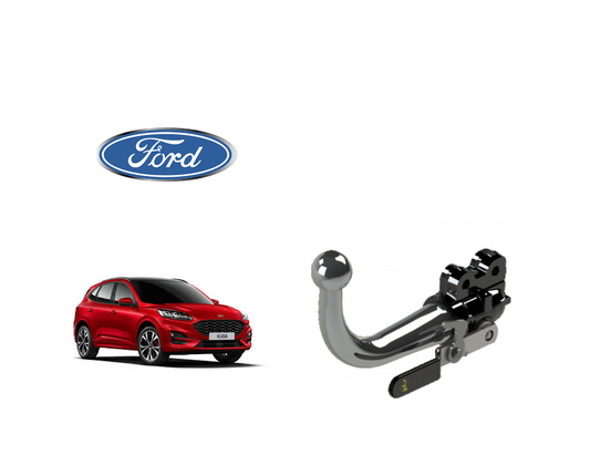 In questa immagine troviamo la bellissima Ford Kuga III Restyling sulla quale potrà essere montato il relativo gancio (compatibile anche con Ibrida, Plug-in Ibrida e portellone mani libere) rappresentato in foto. Si tratta di un gancio di traino estraibile orizzontale la quale installazione comporta un taglio necessario sul paraurti che tuttavia resta invisibile. Prezzo iva esclusa. Per ulteriori informazioni si prega di contattare il seguente numero 3791116395 (anche via Whatsapp)