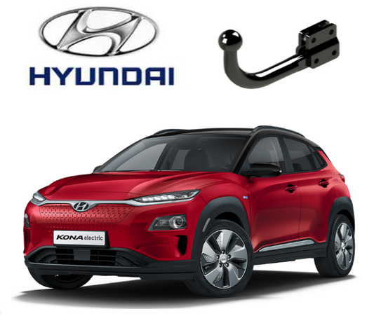 In questa immagine troviamo la bellissima Hyundai Kona EV sulla quale potrà essere montato il relativo gancio (SOLO elettrica)  rappresentato in foto. Si tratta di un gancio di traino fisso la quale installazione comporta un taglio sul paraurti che tuttavia resta invisibile. Prezzo iva esclusa. Per ulteriori informazioni si prega di contattare il seguente numero 3791116395 (anche via Whatsapp)