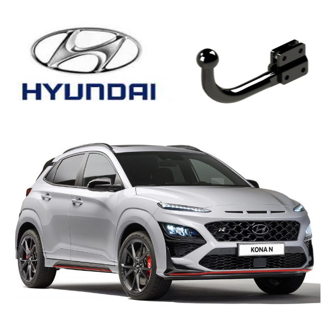 In questa immagine troviamo la bellissima Hyundai Kona Restyling sulla quale potrà essere montato il relativo gancio (compatibile anche con Ibrida - NO Ad Blue e EV Elettrica)  rappresentato in foto. Si tratta di un gancio di traino fisso la quale installazione comporta un taglio sul paraurti che tuttavia resta invisibile. Prezzo iva esclusa. Per ulteriori informazioni si prega di contattare il seguente numero 3791116395 (anche via Whatsapp)