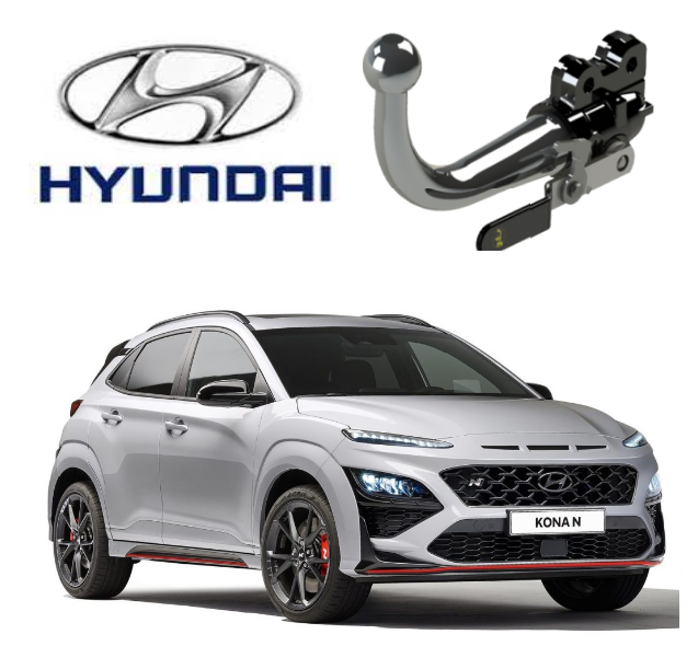 In questa immagine troviamo la bellissima Hyundai Kona Restyling sulla quale potrà essere montato il relativo gancio (compatibile anche con Ibrida, NO AD-Blue e EV Elettrica) rappresentato in foto. Si tratta di un gancio di traino estraibile orizzontale la quale installazione comporta un taglio necessario sul paraurti che tuttavia resta invisibile. Prezzo iva esclusa. Per ulteriori informazioni si prega di contattare il seguente numero 3791116395 (anche via Whatsapp)