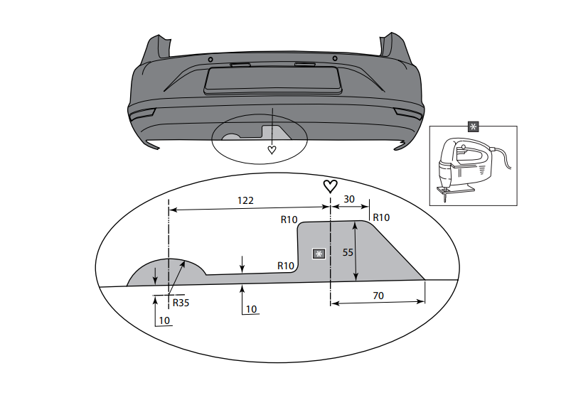 GANCIO FISSO SEAT LEON III ST (S.W.)