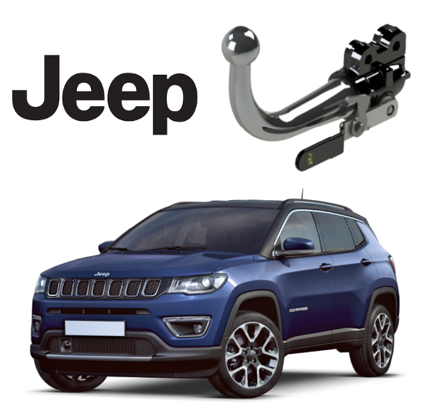 In questa immagine troviamo la bellissima Jeep Compass II Ibrida sulla quale potrà essere montato il relativo gancio (compatibile anche con Portellone mani libere) rappresentato in foto. Si tratta di un gancio di traino estraibile orizzontale la quale installazione comporta un taglio necessario sul paraurti che tuttavia resta visibile. Prezzo iva esclusa. Per ulteriori informazioni si prega di contattare il seguente numero 3791116395 (anche via Whatsapp)