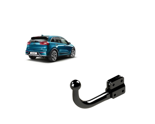 In questa immagine troviamo la bellissima Kia Niro Restiling sulla quale potrà essere montato il relativo gancio (compatibile anche con Plug-in Ibrida - 10° numero telaio "L") rappresentato in foto. Si tratta di un gancio di traino fisso imbullonato la quale installazione comporta un taglio necessario sul paraurti che tuttavia resta invisibile. Prezzo iva esclusa. Per ulteriori informazioni si prega di contattare il seguente numero 3791116395 (anche via Whatsapp)