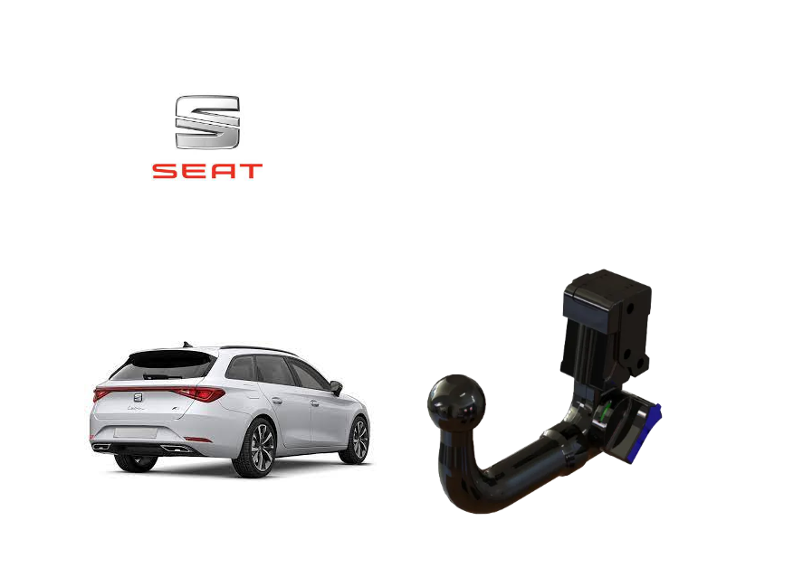 In questa immagine troviamo la bellissima Seat Leon III ST (S.W.) sulla quale potrà essere montato il relativo gancio rappresentato nell'immagine .Si tratta di un gancio estraibile verticale, Prezzo 526€ iva esclusa.Per ulteriori informazioni si prega di contattare il seguente numero 3791116395 (anche via Whatsapp)