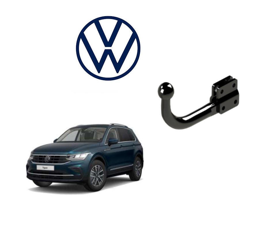 In questa immagine troviamo la bellissima Volkswagen Tiguan II sulla quale potrà essere montato il relativo gancio (SI R-Line, AD-Blue e Ibrida - NO Park Pilot, da verificare eventualmente se può essere disinserito da menù) rappresentato in foto. Si tratta di un gancio di traino fisso la quale installazione non comporta alcun taglio sul paraurti. Prezzo iva esclusa. Per ulteriori informazioni si prega di contattare il seguente numero 3791116395 (anche via Whatsapp)