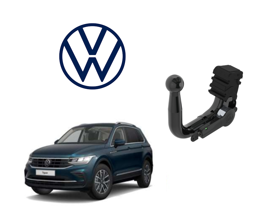 In questa immagine troviamo la bellissima Volkswagen Tiguan II sulla quale potrà essere montato il relativo gancio (SI AD-Blue, Ibrida e R-Line - NO Park Pilot, da verificare eventualmente se può essere disinserito da menù) rappresentato in foto. Si tratta di un gancio estraibile verticale invisibile la quale installazione non comporta alcun taglio sul paraurti. Prezzo iva esclusa. Per ulteriori informazioni si prega di contattare il seguente numero 3791116395 (anche via Whatsapp)